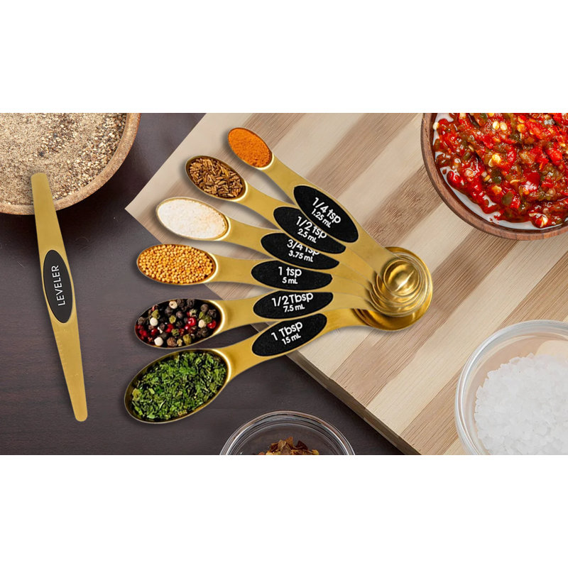 8-Piece: Double Sided Measuring Spoons Set