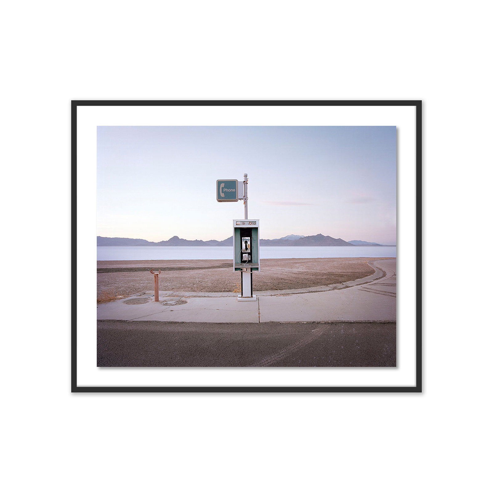 Bonneville Pay Phone by Ryann Ford, 40" H x 48" W x 2.5" D, Black