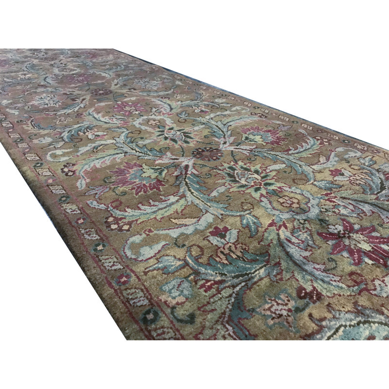 Wool Damask Area Rug