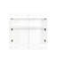 Unité de rangement blanche empilable de H 11,75 po x l 32,41 po Bettye - avec tablettes et cloisons amovibles