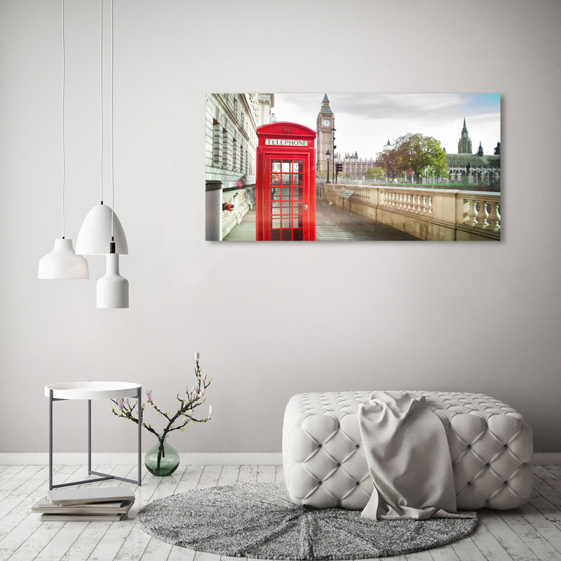 Telephone Booth - Wrapped Canvas Print
