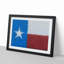 Painted Texas Flag in Abstract - Picture Frame Painting Print-55735095-55735103