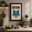 Kitsune Spirit Art Deco - Wrapped Canvas-538427684-538427705