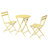3 Piece Patio Bistro Set Of Foldable Round Table And Chairs-1251011178