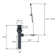 Pop-up Bathroom Sink Drain Lift Rod Drain with Overflow