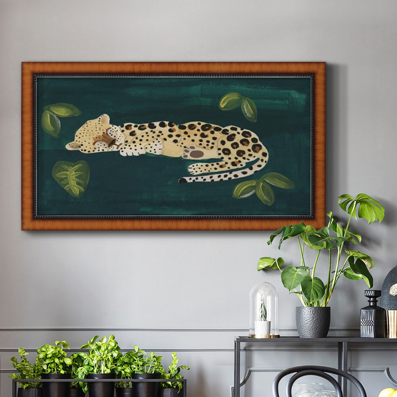 Lethargic Leopard II - reproduction de photo sur toile, H 21 po x l 37 po x P 2,5 po