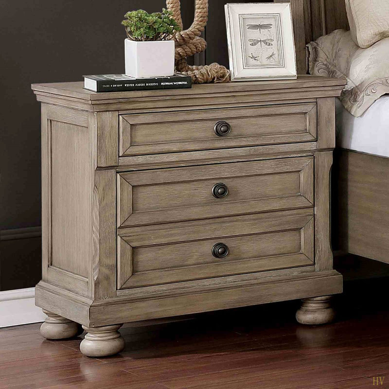 Table de chevet style transitionnel 1pc
