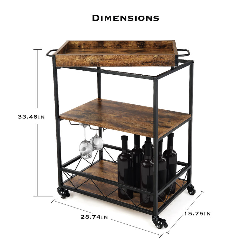 Metal Bar Cart