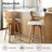 Storm Modern Swivel Counter Stool with Bent Wood Back-1387212159