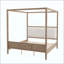 Lit plateforme à baldaquin en bois avec tête de lit tapissier, aucun sommier nécessaire-131125073-131125070