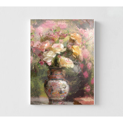Floral Wall Art: Rainy Day Flowers Watercolor - Framed or Unframed