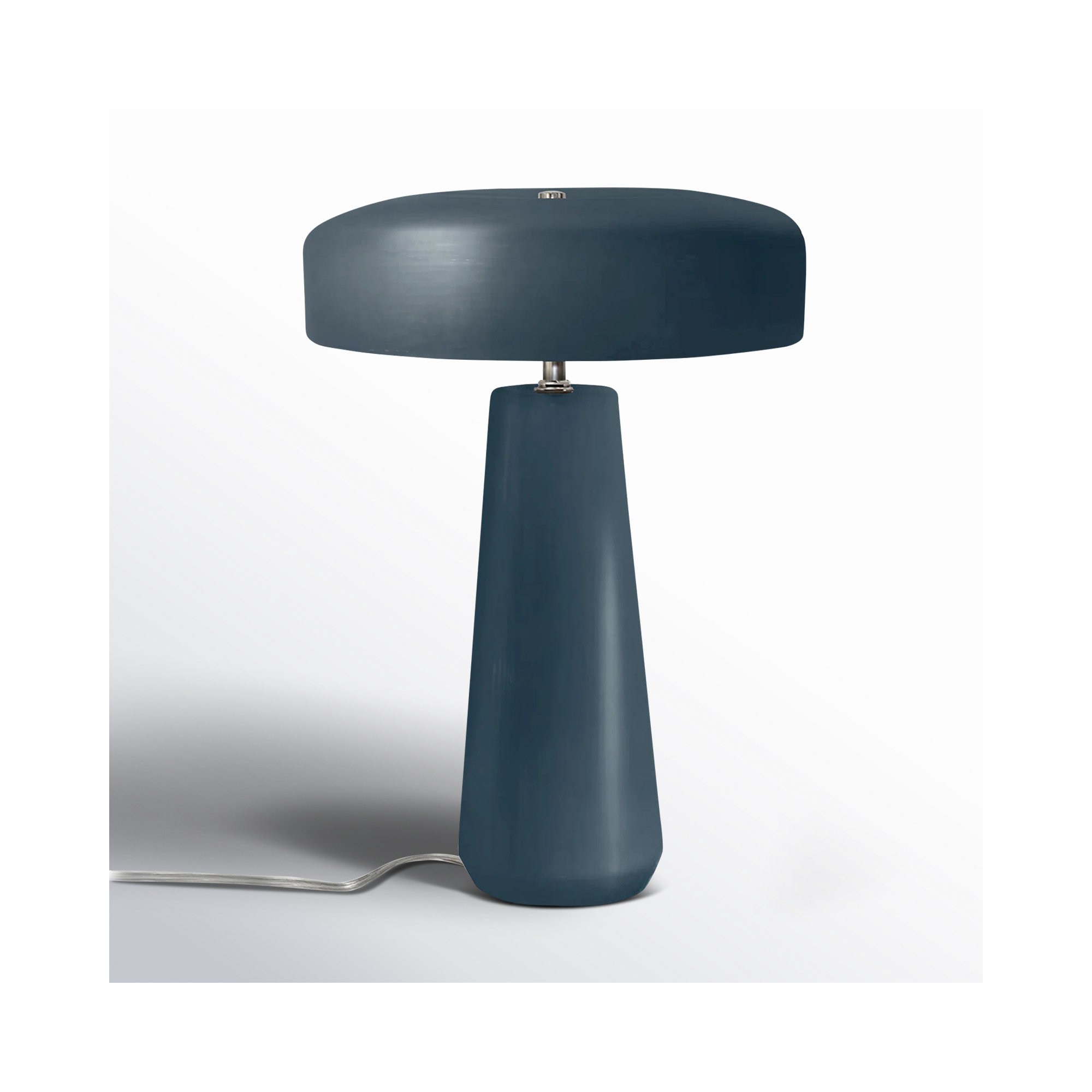 Percy Ceramic Table Lamp, Pewter Green