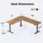 L Shaped Standing Desk, Electric Height Adjustable Home Office Desk, Large Ergonomic Computer Desk with 3 Memory Buttons, Cable Management, Corner Desk for Home & Office Workstations-2007457996-2006470394