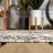 Nate Boho Medallion Textured Weave Gray/Black Indoor/Outdoor Rug-1970437777