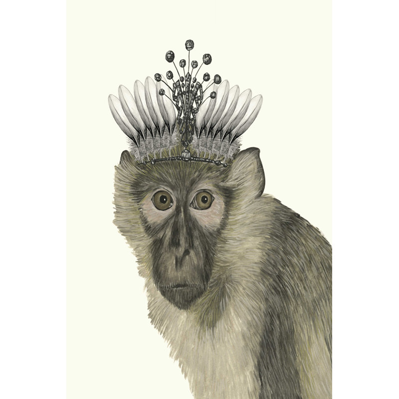 " Majestic Monkey I " by Melissa Wang Painting Print, 30" H x 20" W