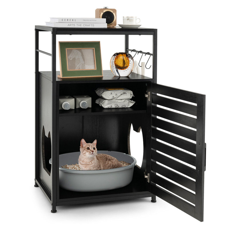 Table d'appoint Zeke Cat, Noir