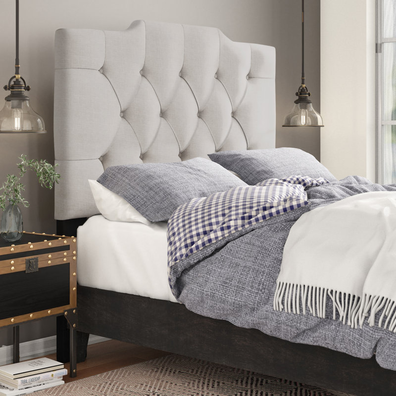 Cloey Upholstered Bed, Full / Queen, Ash