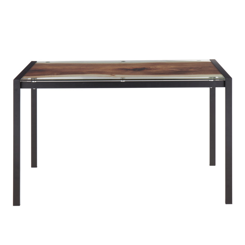 Table de salle à manger Alieza, Noir