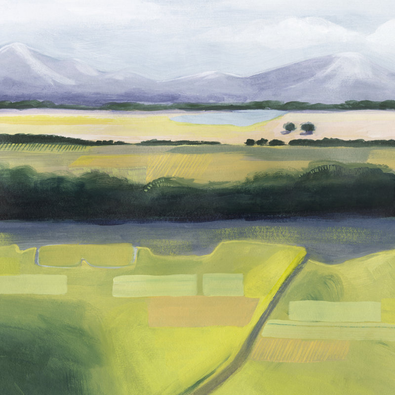 «Viridian Venture I» par Grace Popp - peinture sur toile tendue, H 36 po x l 36 po
