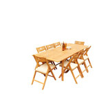 Surfliner Outdoor 9 - Piece Teak Dining Set