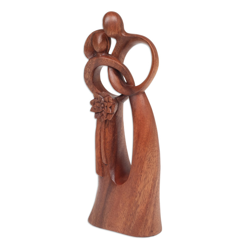 Orren Ellis Handmade Devoted Wood Sculpture