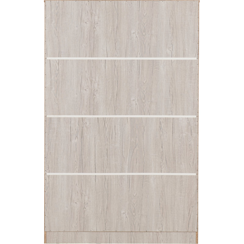 Braunstein 3 Door Wardrobe, Urban Snow