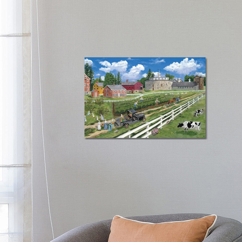 Handcock Shaker Village by Bob Fair - Wrapped Canvas Gallery-Wrapped Canvas Giclée, 66.04 cm H x 45.72 cm W x 3.175 cm D