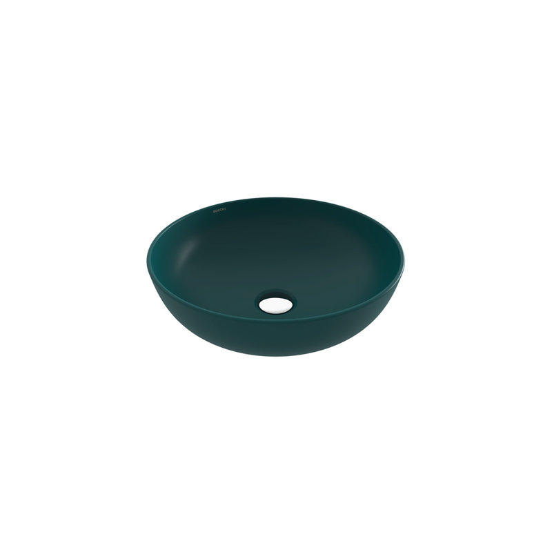 Sottile Slim Line Countertop Basin - 38cm, Matte Petrol Blue