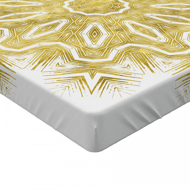 Microfiber Geometric Fitted Sheet, Twin XL Fitted Sheet