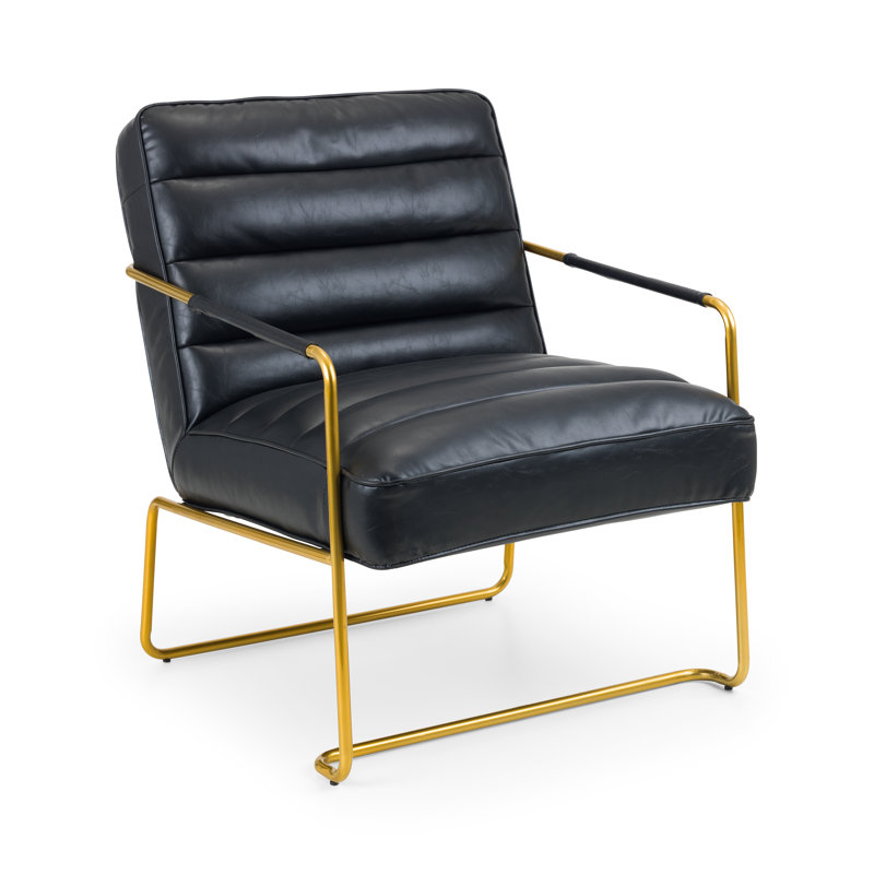 Madalynn Faux Leather Armchair