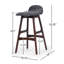 Tabouret de bar 28,5 po Mid-Century-1258923527-1258923526