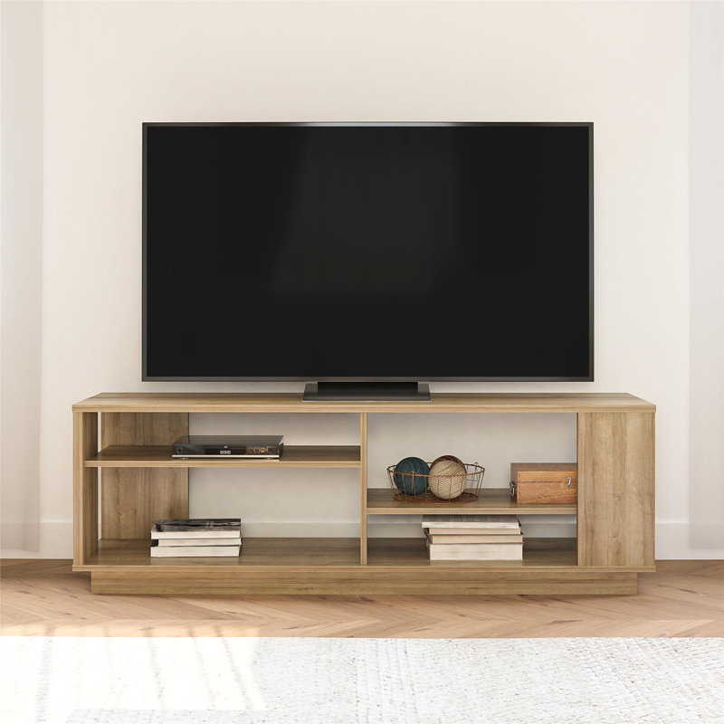 Meuble télé pour téléviseur de 65 po ou moins Knowle, Chêne noir
