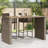 Vidaxl Garden Bar Table Grey-116118490-116118493