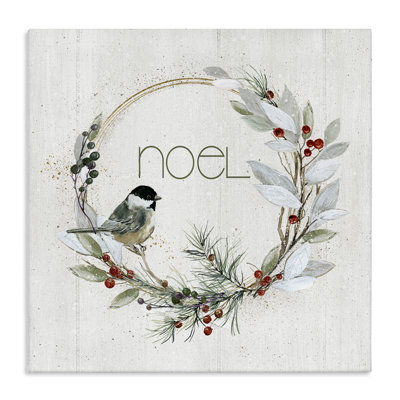 Art mural sur toile Simple Noel Wreath par Livi Finn