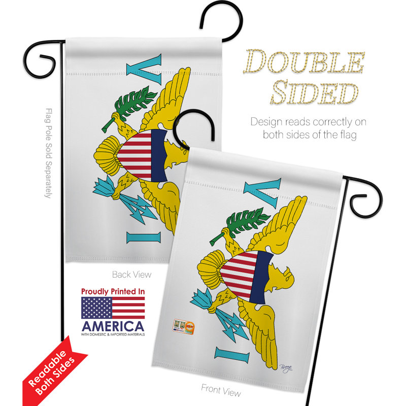Double Sided 18.5'' H x 13'' W Polyester Flag Set