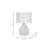 Modern Neutral 18"H Glass Solid Color Geometric Table Lamp, Set Of 2 - 12" x 12" x 18"-1910727374