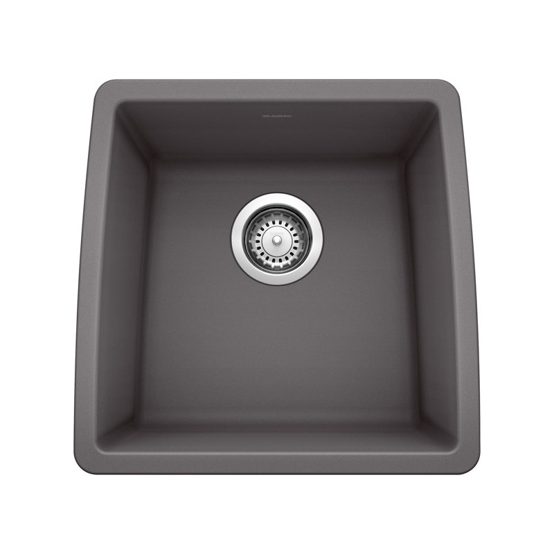 Performa SILGRANIT 17" Undermount Bar Sink, Cinder