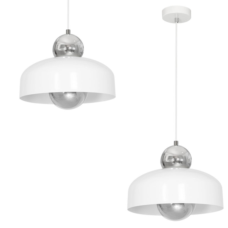 Besednice 1 - Light Dome Pendant, White