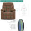 83.1cm Wide Standard Recliner with Massager-1714945859