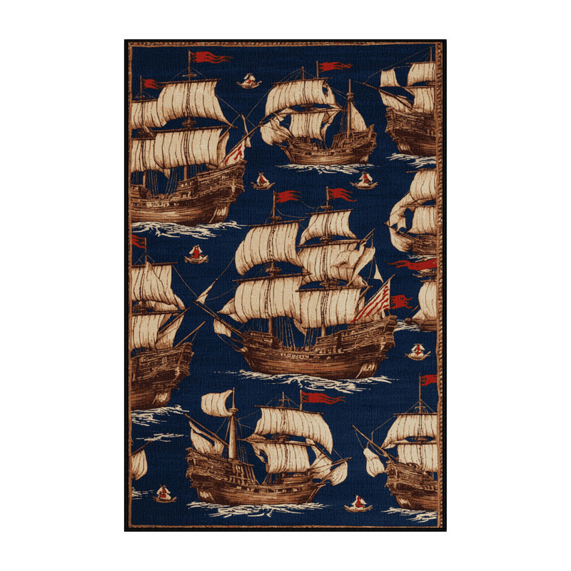  Tapis nautique lavable pirate, Rectangulaire 2 pi x 3 pi