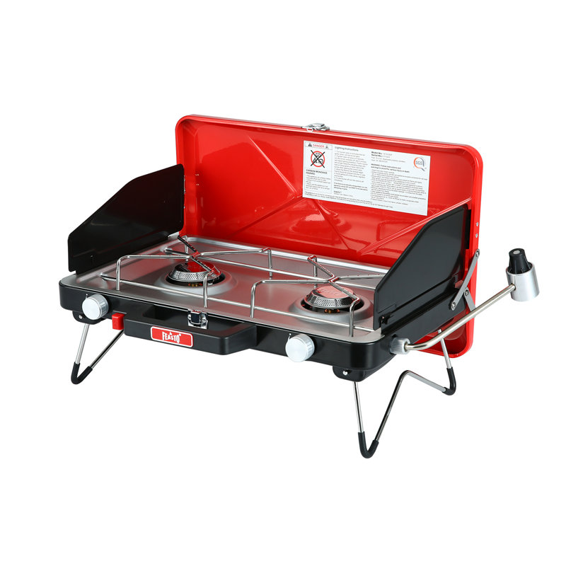 Feasto 2 - Burner High Pressure Propane Outdoor Stove, Red