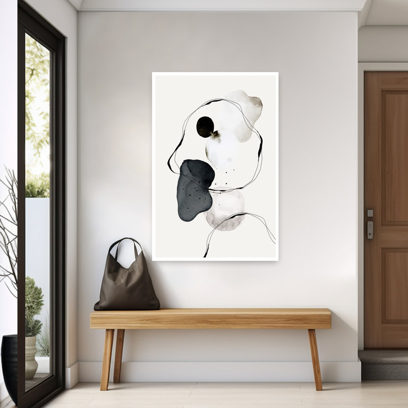 Art contemporain, art moderne abstrait, H 60 po x l 40 po