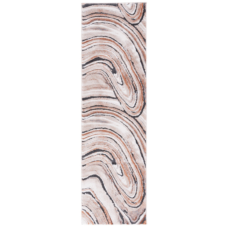 Cyrus Shag Performance Abstract Rug, Runner 2'2" x 7'9"