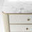 49.4'' H Mother-Of-Pearl Five-Drawer Dresser Chest With Solid Wood Legs