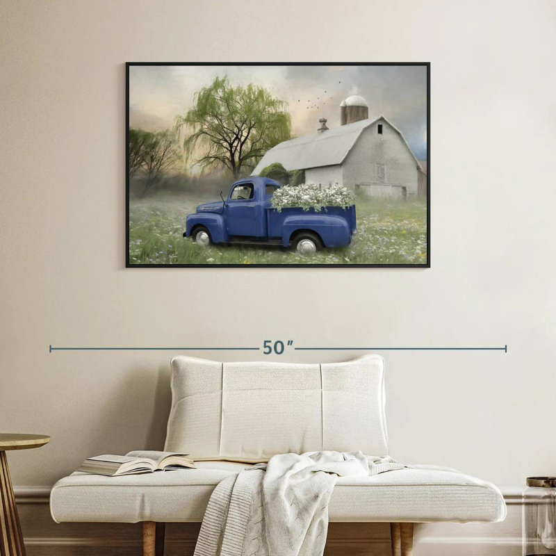 Old Fashioned Spring, 40" X 27", Floating Frame Black
