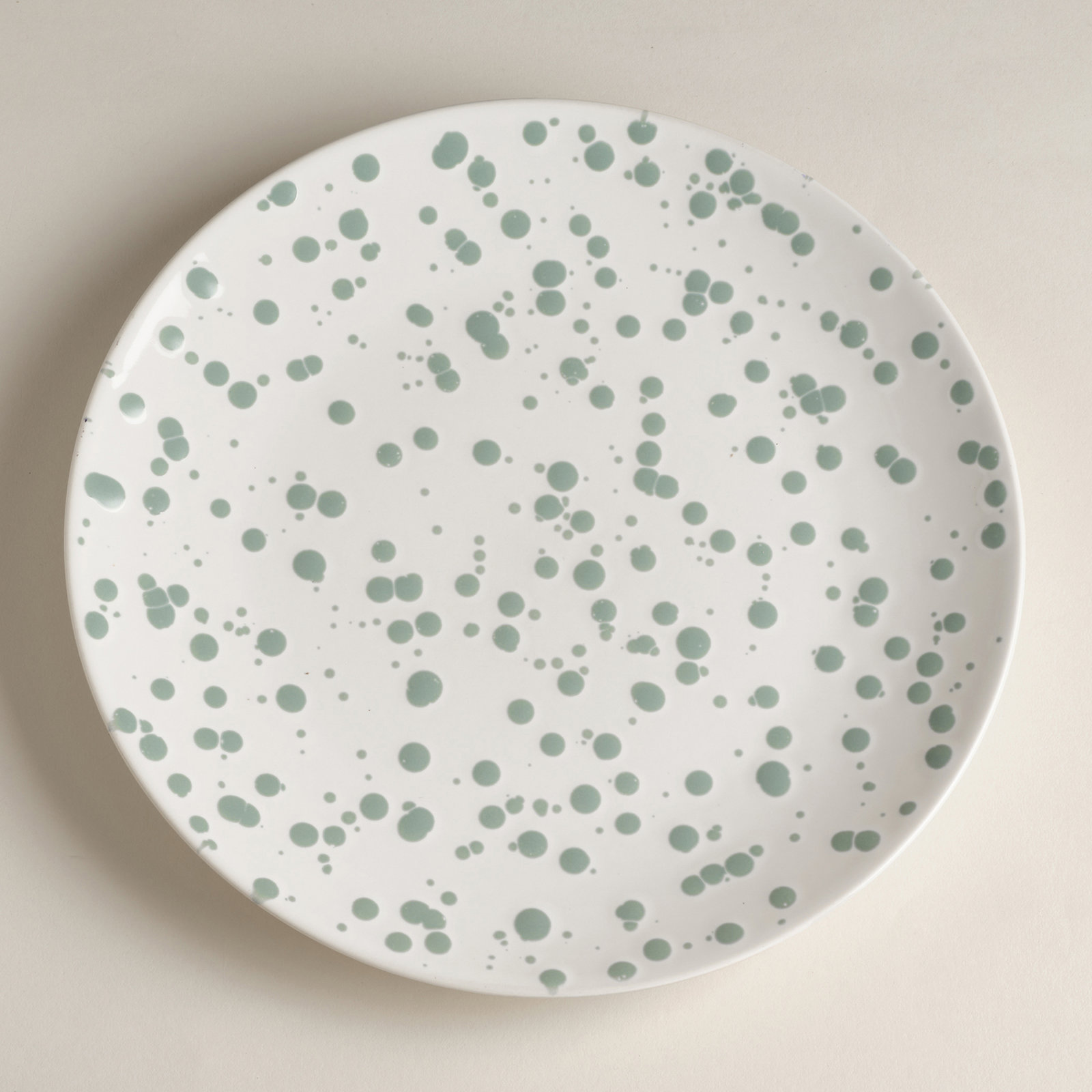 Splatter 11" Dinner Plate, Green
