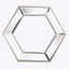 Miroir hexagonal