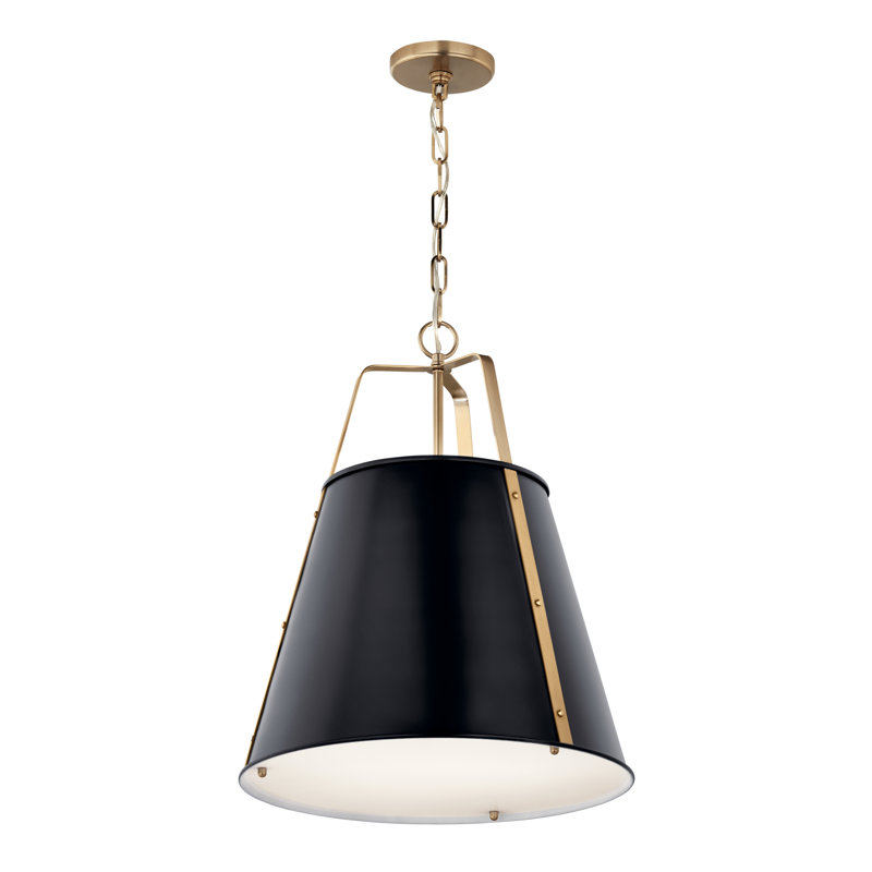 Liebenthal 1 - Light Bell Pendant, Black, Black, 98.5" H x 18" W x 5.25" D