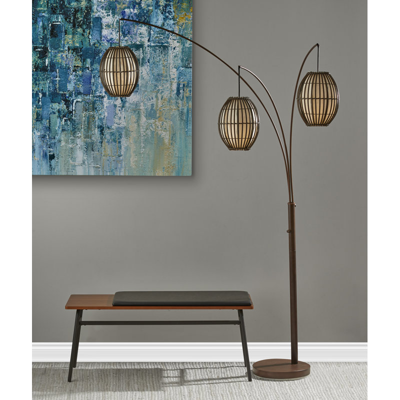 208cm Antique Bronze Tree Floor Lamp