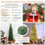 7.5' Artificial Pine Christmas Tree with Color & Clear Lights